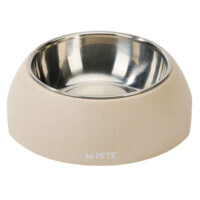 M-Pets Eco Bamboo Bowl - Миска 2в1 з бамбуку та нержавіючої сталі для котів (350 мл) в E-ZOO