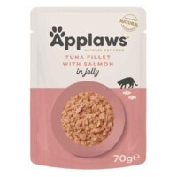 Applaws Natural Cat Food Tuna Fillet with Salmon - Натуральний вологий корм з філе тунця і лососем для котів, пауч (шматочки в желе) (70 г) в E-ZOO