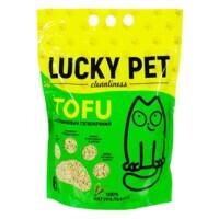 Lucky Pet Tofu Mint - Наповнювач соєвий Тофу з ароматом м’яти для котячого туалету (6 л / 2,6 кг) в E-ZOO