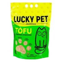 Lucky Pet Tofu Peach - Наповнювач соєвий Тофу з ароматом персика для котячого туалету (6 л / 2,6 кг) в E-ZOO