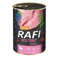 Dolina Noteci RAFI Dog with Turkey - Консервированный корм с индейкой, голубикой и клюквой для взрослых собак (паштет) (400 г) в E-ZOO