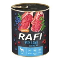 Dolina Noteci RAFI Dog with Lamb - Консервированный корм с ягненком, голубикой и клюквой для взрослых собак (паштет) (800 г) в E-ZOO