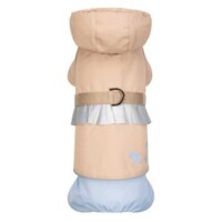 Pet Fashion Tina - Дощовик Тіна для собак (бежевий/блакитний) (XS / 28-32 см) в E-ZOO