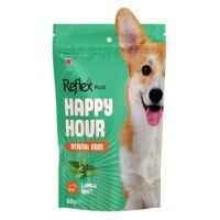 Reflex Plus Happy Hour Dental Care - Жувальні ласощі з ягням і м'ятою для здоров'я зубів собак (60 г) в E-ZOO