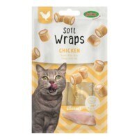 Bubimex Soft Wraps Cat Chicken - Мягкое лакомство с курицей и сливочным кремом для кошек (30 г) в E-ZOO
