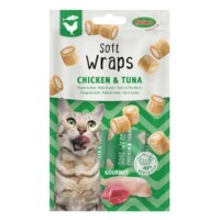 Bubimex Soft Wraps Cat Chicken & Tuna - Мягкое лакомство с курицей, тунцом и сливочным кремом для кошек (30 г) в E-ZOO
