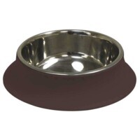 Croci Silicon - Миска из нержавеющей стали и силикона для собак и кошек (520 мл) в E-ZOO
