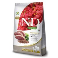 Farmina N&D Quinoa Neutered Duck, Broccoli&Asparagus Adult Medium&Maxi - Низкозерновой сухой корм с уткой и киноа для стерилизованных собак средних и больших пород (2,5 кг) в E-ZOO