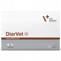 VetExpert DiarVet - Пищевая добавка против диареи для котов и собак малых пород (30 капс.) в E-ZOO