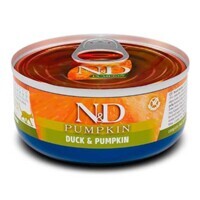 Farmina N&D Grain Free Pumpkin Duck Adult Cat - Беззерновой консервированный корм с уткой и тыквой для кошек (70 г) в E-ZOO