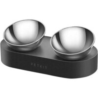 PETKIT Fresh Nano-Metal Pet/Cat TWO Bowl Stand - Миски металлические для домашних животных (33,4х16,5х9,6 см) в E-ZOO