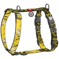 Collar WAUDOG Nylon - Шлея анатомическая светоотражающая с рисунком "Бэтмен Эскиз" и QR-паспортом для собак (S (1,5х30-45х35-45 см)) в E-ZOO