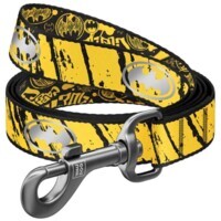 Collar WAUDOG Nylon - Поводок нейлоновый светоотражающий с рисунком "Бэтмен Эскиз" для собак (M (2х122 см)) в E-ZOO