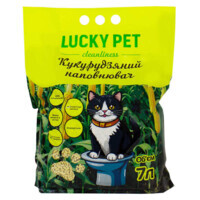 Lucky Pet - Наполнитель кукурузный комкующийся для кошачьего туалета (7 л) в E-ZOO