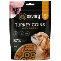 Savory Puppy Coins With Turkey - Джерки монетки з індичкою для цуценят (100 г) в E-ZOO
