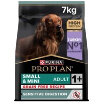 Purina Pro Plan Small and Mini Adult - Сухий беззерновий корм з індичкою для дорослих собак малих порід з чутливим травленням (7 кг) в E-ZOO