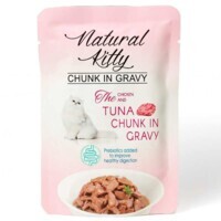 Natural Kitty Chunk in Gravy Chicken and Tuna - Влажный корм кусочки курицы и тунца в соусе для котов (85 г) в E-ZOO