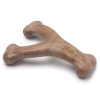 Benebone Puppy Wishbone Bacon - Міцна жувальна іграшка Важіль зі смаком бекону для цуценят (Small) в E-ZOO