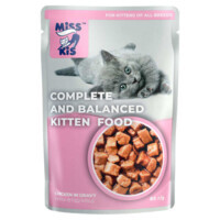 Miss Kis Kitten Chicken in Gravy - Вологий корм з куркою для кошенят (шматочки в підливці) (80 г) в E-ZOO
