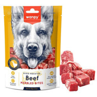 Wanpy Beef Marbled Bites - Лакомство кусочки мраморной говядины для собак (100 г) в E-ZOO
