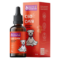 Practik Superfood CBD - Натуральна заспокійлива олія з канабісу 2% для котів та собак (10 мл) в E-ZOO