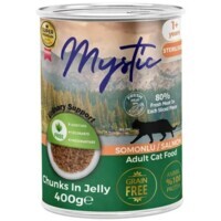 Mystic Jelly - Консервований корм шматочки лосося в желе для стерилізованих котів (400 г) в E-ZOO