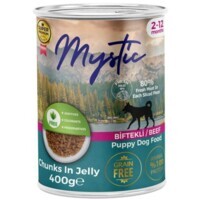 Mystic Jelly - Консервований корм шматочки яловичини в желе для цуценят (400 г) в E-ZOO