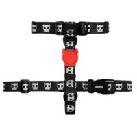 Zee.Dog H-Harness Skull 2.0 - Шлея з принтом Череп для собак (XS / 20-34х23 -37,8 см) в E-ZOO