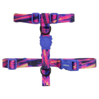 Zee.Dog H-Harness Glitch Error#500 - Шлея з кольоровим принтом для собак (XS / 20-34х23 -37,8 см) в E-ZOO