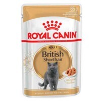 Royal Canin (Роял Канин) British Shorthair Adult - Консервированный корм для взрослых кошек породы Британская короткошерстная (кусочки в подливе) (85 г) в E-ZOO