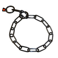 Sprenger (Шпренгер) Long Link - Ошейник-цепь для собак, широкое звено, черная сталь (3 мм / 50 см)
