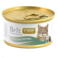 Brit Care (Бріт Кеа) Kitten Chicken - Консерви з куркою для кошенят та вагітних і годуючих кішок (80 г) в E-ZOO