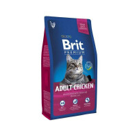 Brit Premium (Брит Премиум) ADULT Сhicken - Сухой корм с курицей для взрослых кошек (300 г)