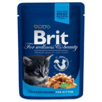Brit Premium (Брит Премиум) Cat Pouches Chicken Chunks for Kitten - Пауч с курицей для котят (100 г) в E-ZOO