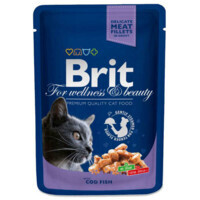 Brit Premium (Бріт Преміум) Cat Pouches with Cod Fish - Пауч з тріскою для котів (100 г) в E-ZOO