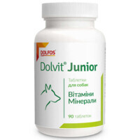 Dolfos (Дольфос) Dolvit Junior - Вітамінно-мінеральний комплекс Долвіт Джуніор для цуценят і молодих собак (90 шт.) в E-ZOO
