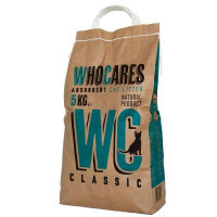 WhoCares (Ху Кеарс) WC Classic - Наполнитель впитывающий в кошачий туалет, без запаха (5 кг)