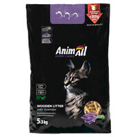 AnimAll (ЕнімАлл) - Наповнювач деревинний для котячих туалетів з ароматом лаванди (5,3 кг)