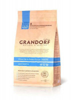 Grandorf (Грандорф) Holistic White Fish&Brown Rice - Сухой корм с белой рыбой и коричневым рисом для котов с чувствительным пищеварением (400 г)