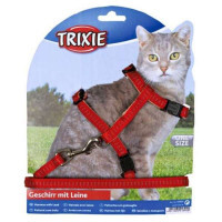 Trixie (Трикси) Softline Elegance - Шлея с поводком для котов (27-44 см/1,2 м)