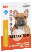 ProVET (ПроВет) МЕГА СТОП Капли противопаразитарные для собак (4-10 кг) в E-ZOO