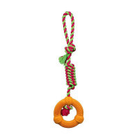Trixie (Трикси) Denta Fun - Кольцо на веревке для собак (41 см/Ø12 см) в E-ZOO