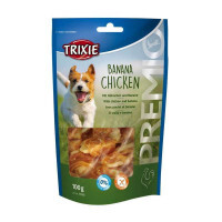 Trixie (Трикси) PREMIO Banana & Chicken - Лакомство с куриным мясом и бананом для собак (100 г) в E-ZOO
