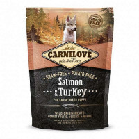 Carnilove (Карнілав) Salmon & Turkey for Large Breed Puppy - Сухий корм з лососем та індичкою для цуценят і юніорів великих порід (1,5 кг) в E-ZOO