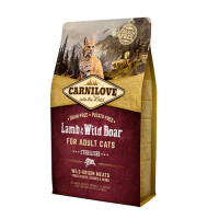Carnilove (Карнілав) Lamb & Wild Boar for Adult Sterilised Cats - Сухий корм з м'ясом ягняти і дикого кабана для стерилізованих кішок (2 кг) в E-ZOO