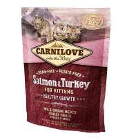 Carnilove (Карнилав) Salmon & Turkey for Kitten - Сухой корм с лососем и индейкой для котят (400 г) в E-ZOO