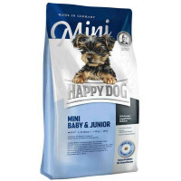 Happy Dog (Хеппи Дог) Mini Baby & Junior - Сухой корм с птицей и лососем для щенков собак мелких пород (4 кг)