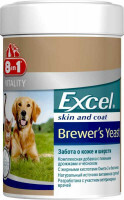 8in1 (8в1) Vitality Excel Brewers Yeast - Витаминная добавка для собак, поддерживающая здоровье кожи и шерсти