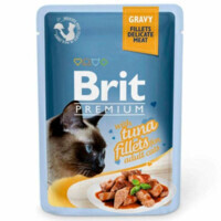 Brit Premium (Брит Премиум) Cat Tuna fillets in Gravy - Влажный корм с кусочками из филе тунца в соусе для кошек (85 г) в E-ZOO