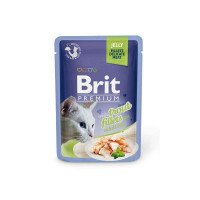 Brit Premium (Брит Премиум) Cat Trput fillets in Jelly - Влажный корм с кусочками из филе форели в желе для кошек (85 г) в E-ZOO